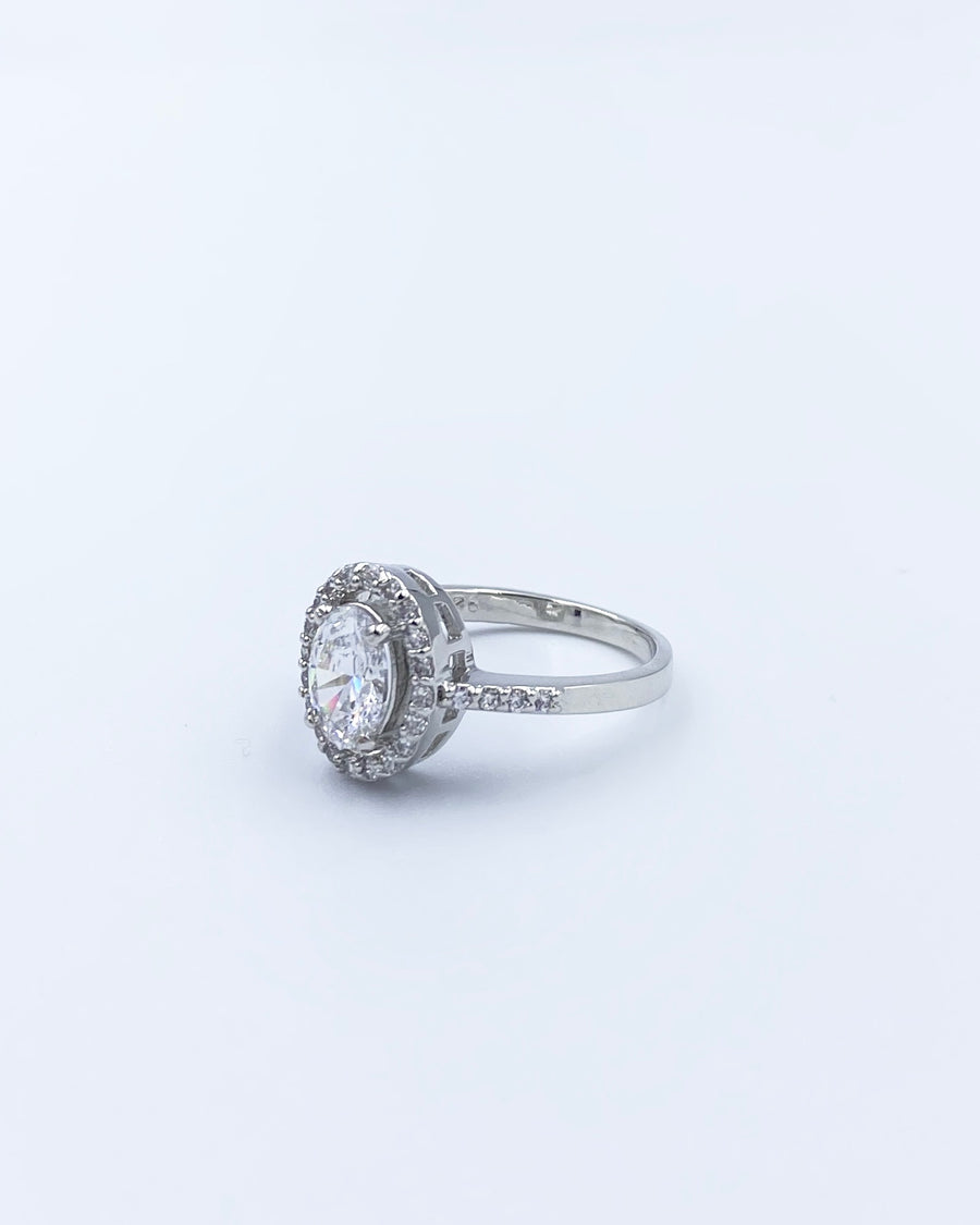 Classic Oval Cut Halo Ring