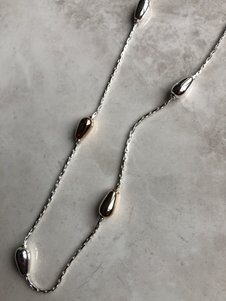 Sterling Silver Regan Necklace www.JustNaadiyas.com