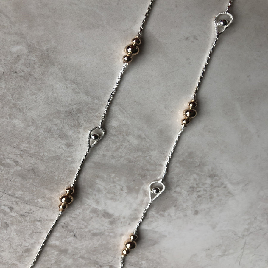 Sterling Silver Norin necklace www.JustNaadiyas.com