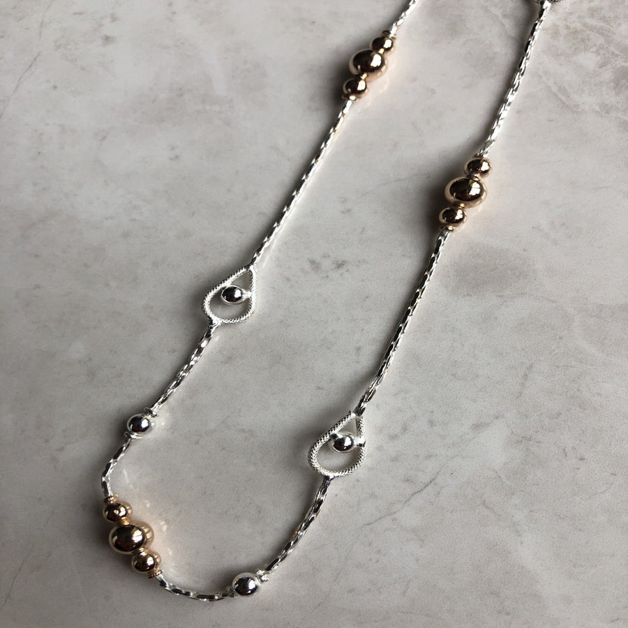 Sterling Silver Norin necklace www.JustNaadiyas.com