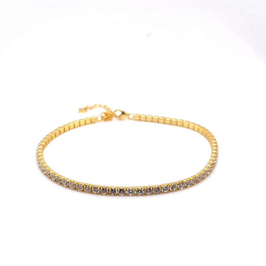 Gold / Silver Tennis Anklet (2mm)