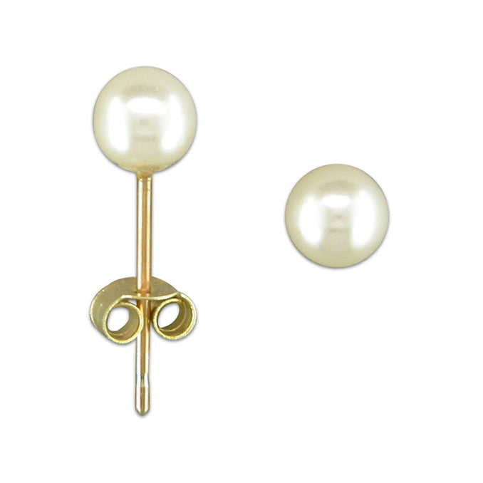 9ct Gold Pearl Stud Earrings