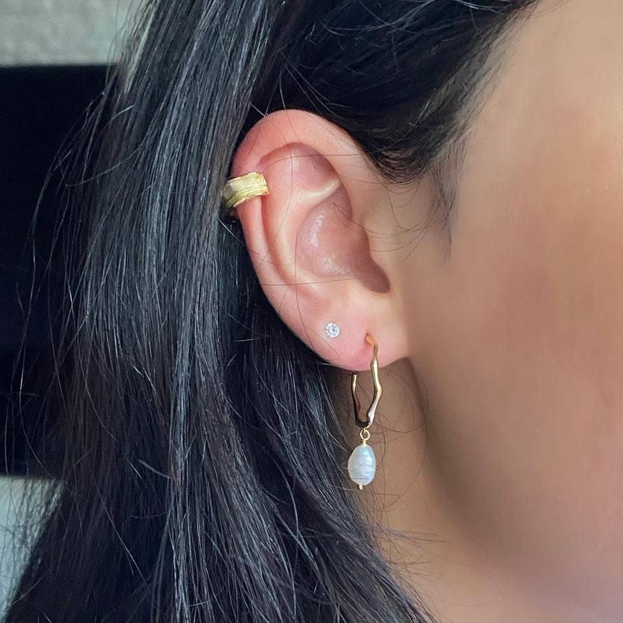 Gold Leaf Style Cartilage Ear Cuff