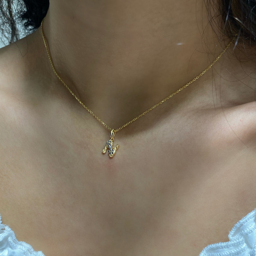Gold / Silver Initial Pendant Necklace