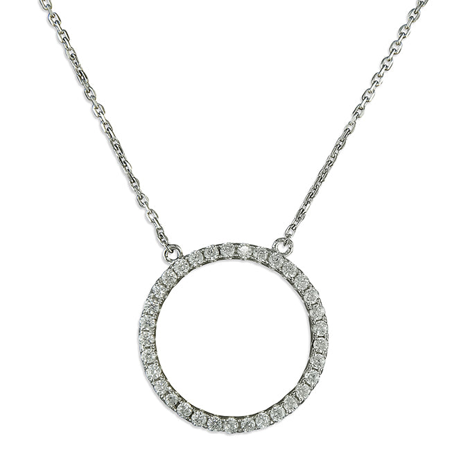 Circle Of Life Silver Necklace