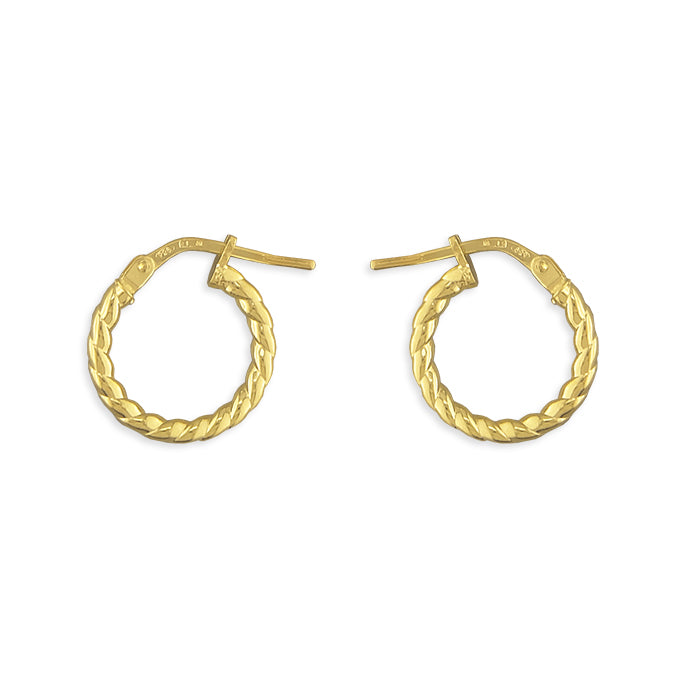 Gold Mini Lightweight Everday Hoop Earrings