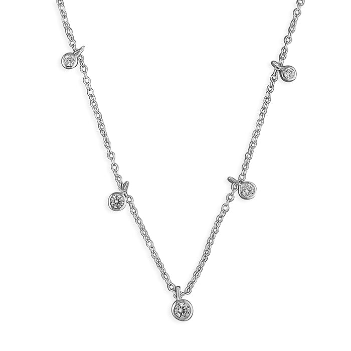 Mini Droplet Silver Necklace
