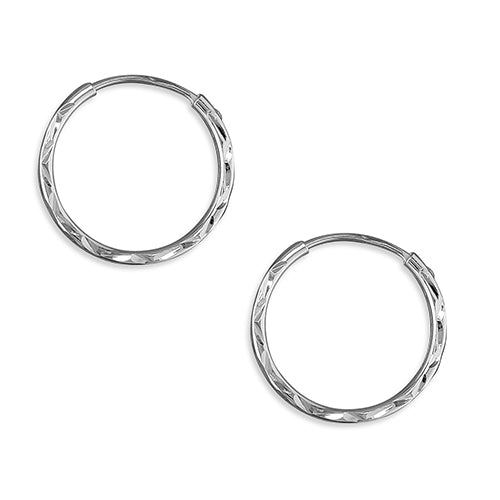 Mini Silver Basic Hoop Earrings