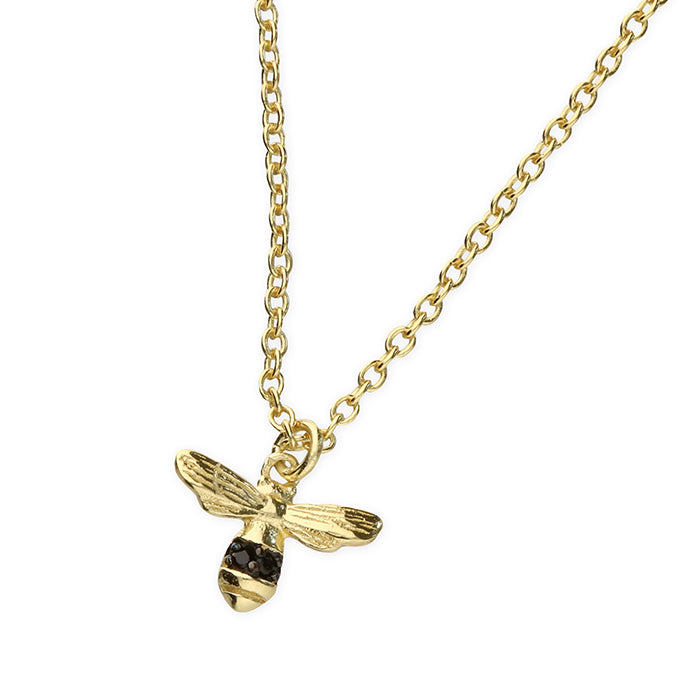 Mini Bee Gold Lucky Charm Necklace
