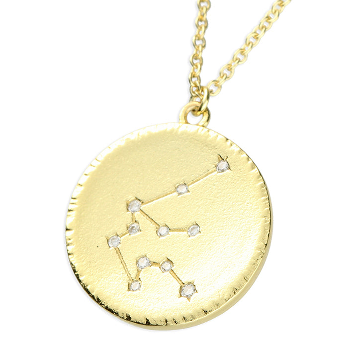 Aquarius Zodiac Sign Necklace