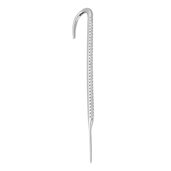 Silver Straight Single Ear Pin