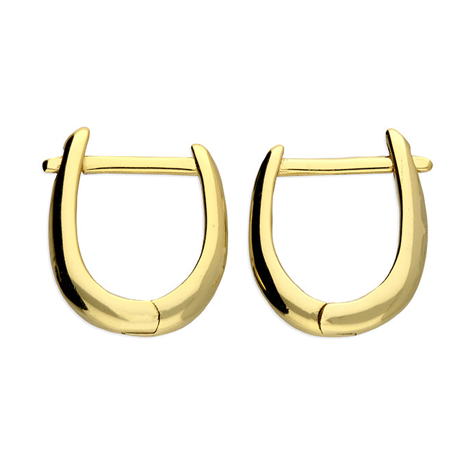 Gold Mini Tapered Huggie Hoop Earrings