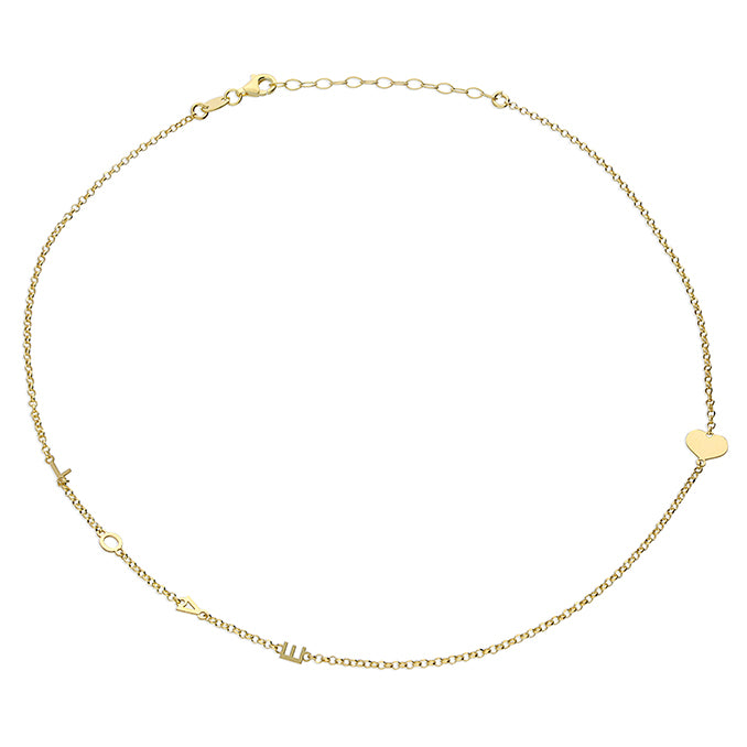 LOVE Gold Dainty Necklace