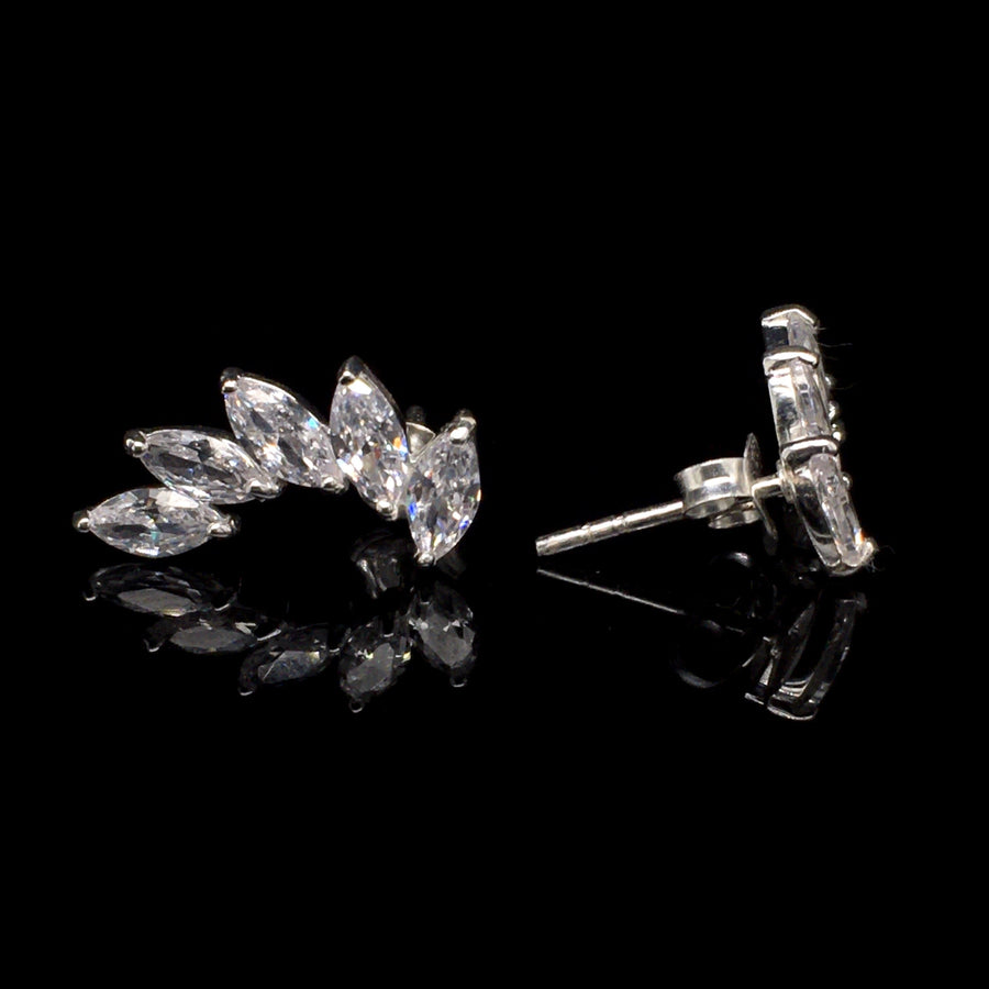 Sterling Silver Marquise Earrings