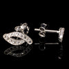 Sterling Silver Clustered Curve Earrings justnaadiyas.com