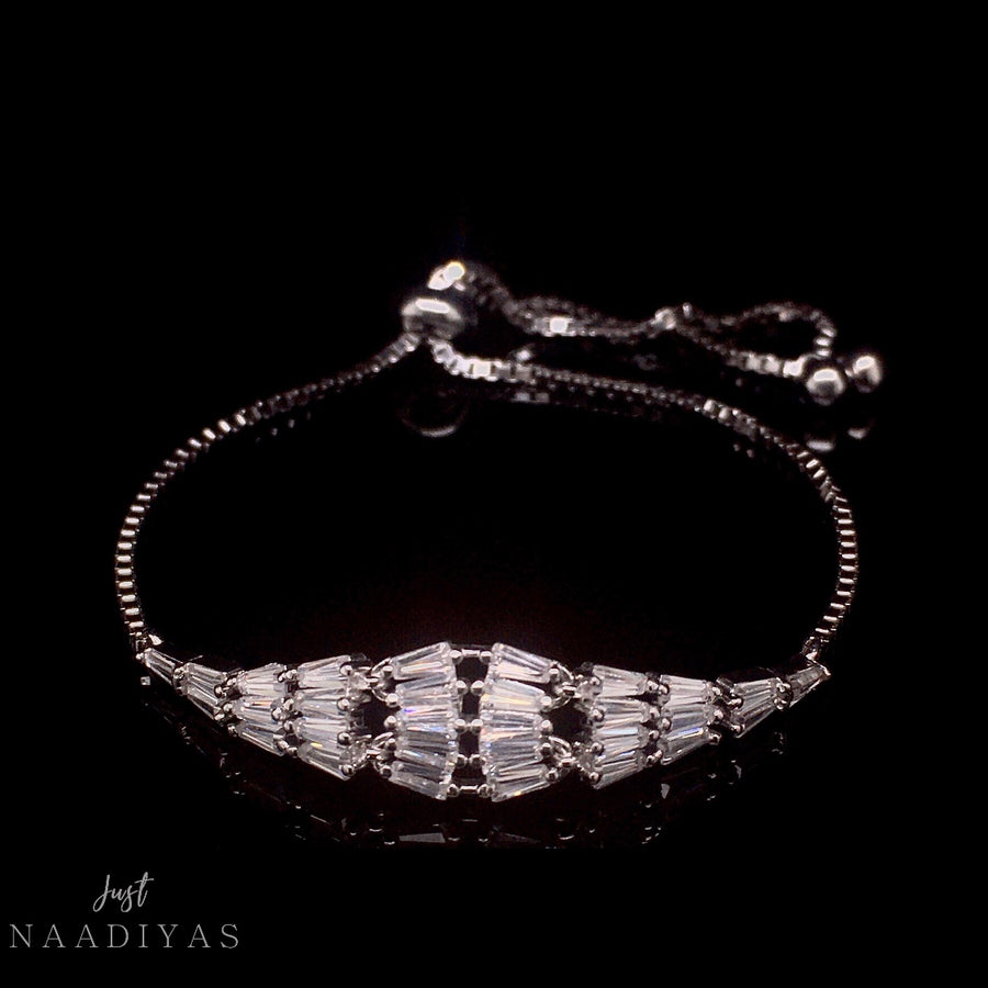 Naila Sterling Silver Bracelet WWW.JUSTNAADIYAS.COM