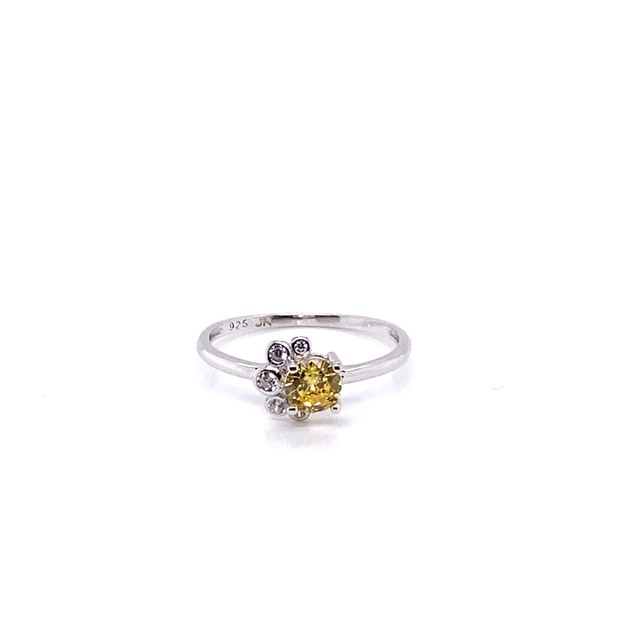 Daisy Yellow Flower Ring