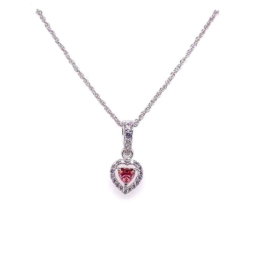 Pink Heart Shaped Necklace