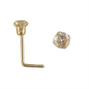 9ct Gold Claw Set Nose Stud