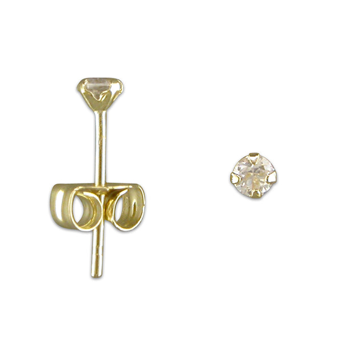 9ct Gold Stud Earrings in 2/3/4mm