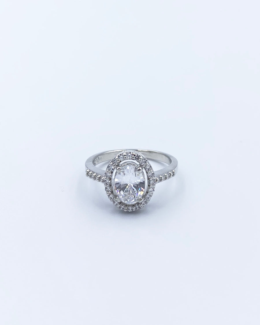 Classic Oval Cut Halo Ring