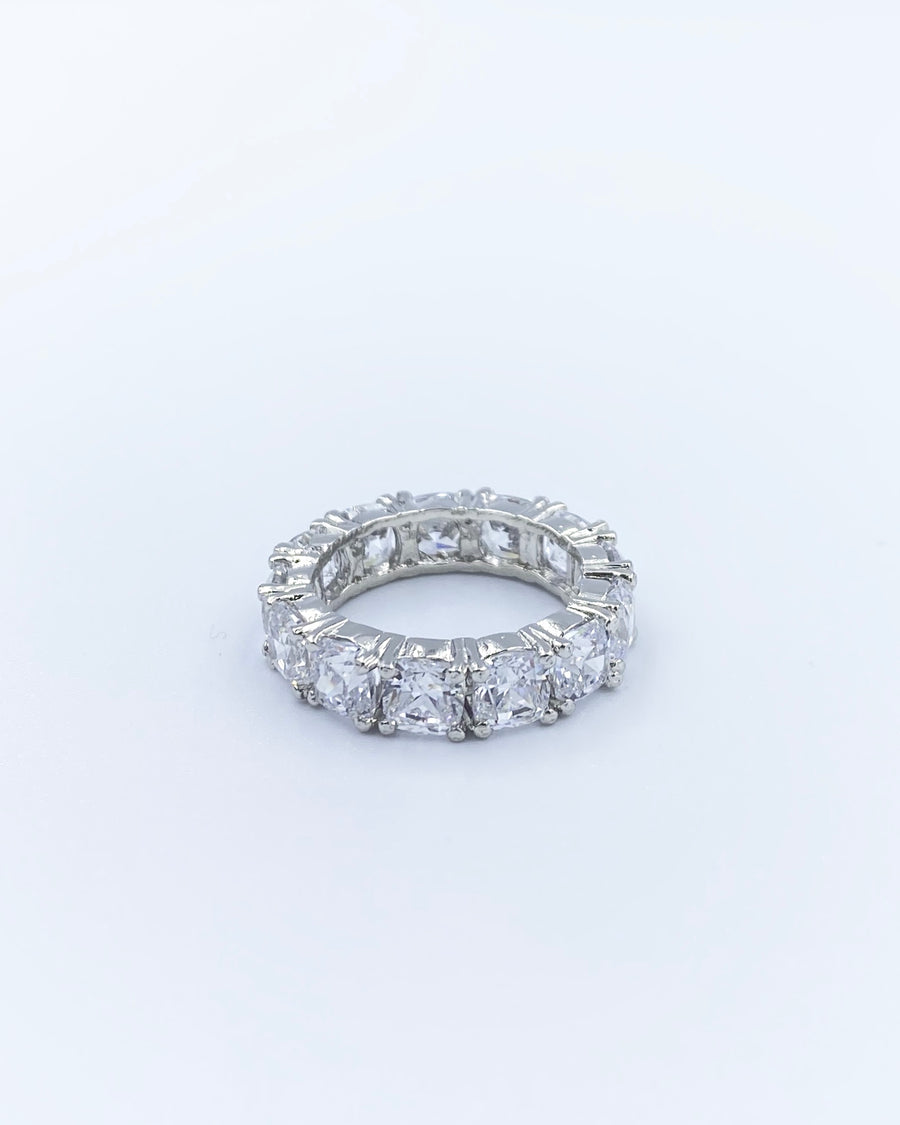 Cushion Cut Eternity Band