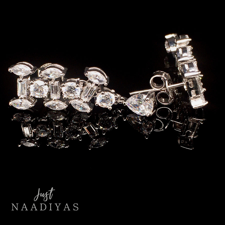 RANA SWAROVSKI EARRINGS WWW.JUSTNAADIYAS.COM