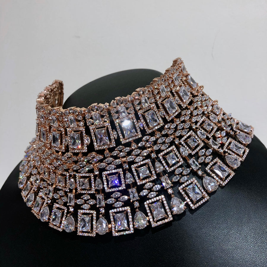 NYREE JEWELLERY CHOKER SET WWW.JUSTNAADIYAS.COM
