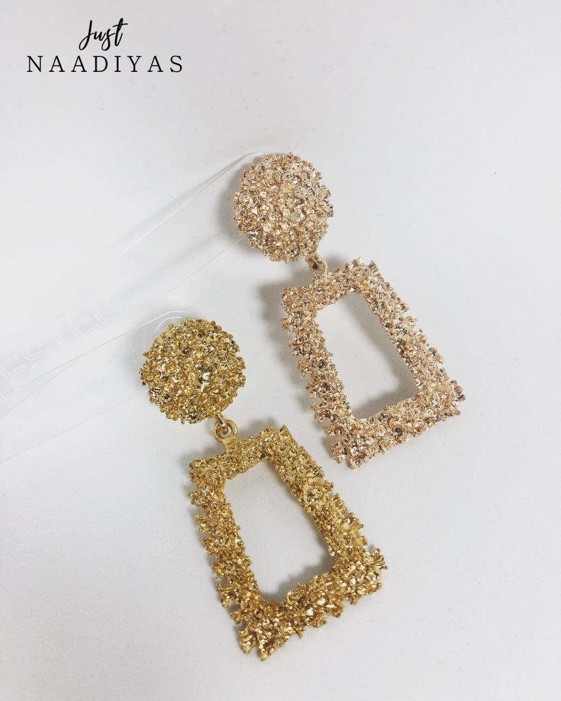 Fashion earrings Gold / Rosegold Drop Earrings justnaadiyas.com