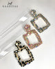 Fashion earrings Large Gem Drop Earrings justnaadiya.com