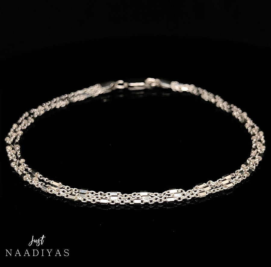 Triple Chain Barely-There Bracelet www.justnaadiyas.com